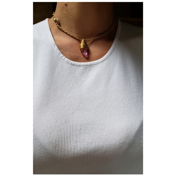 pink💕crush clavicle necklace -a- K🦎K - Picture 5 of 6